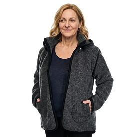 2-in-1 Wool Jacket Dark Grey