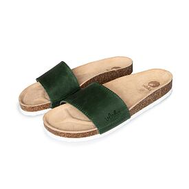 Women's Trepky Orthopaedic Cork Sliders Green