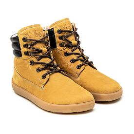 Be Lenka Nevada Leather Ankle Barefoot Boots Yellow