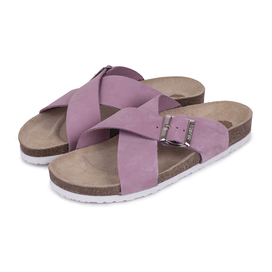 Women's anatomical cork slip-ons Martina Pink