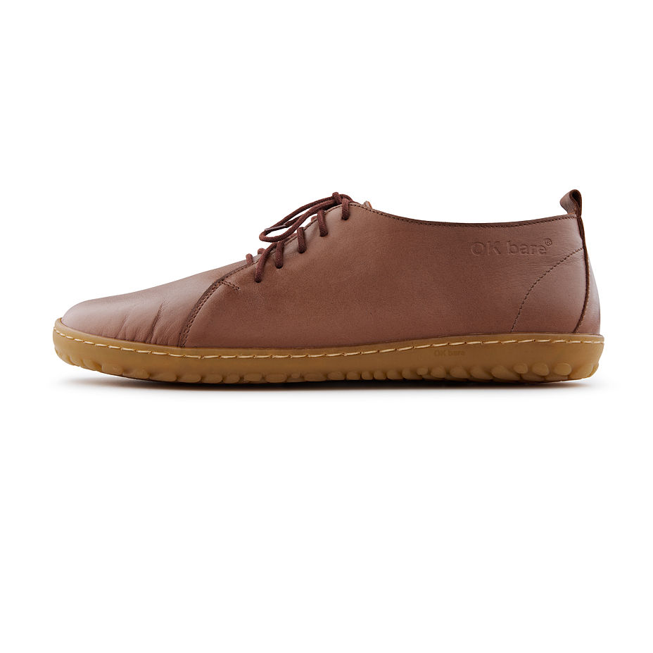 Men’s Oleg Leather Barefoot Shoes Brown