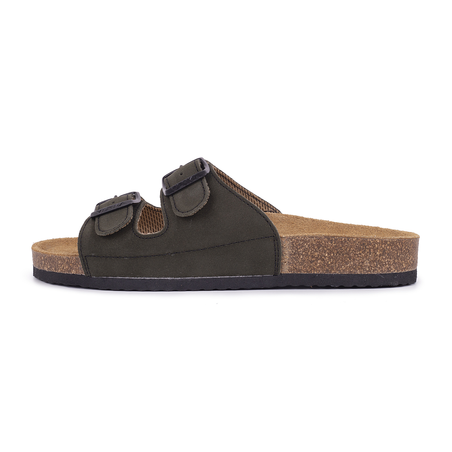 Men's anatomical cork slippers Alex Green