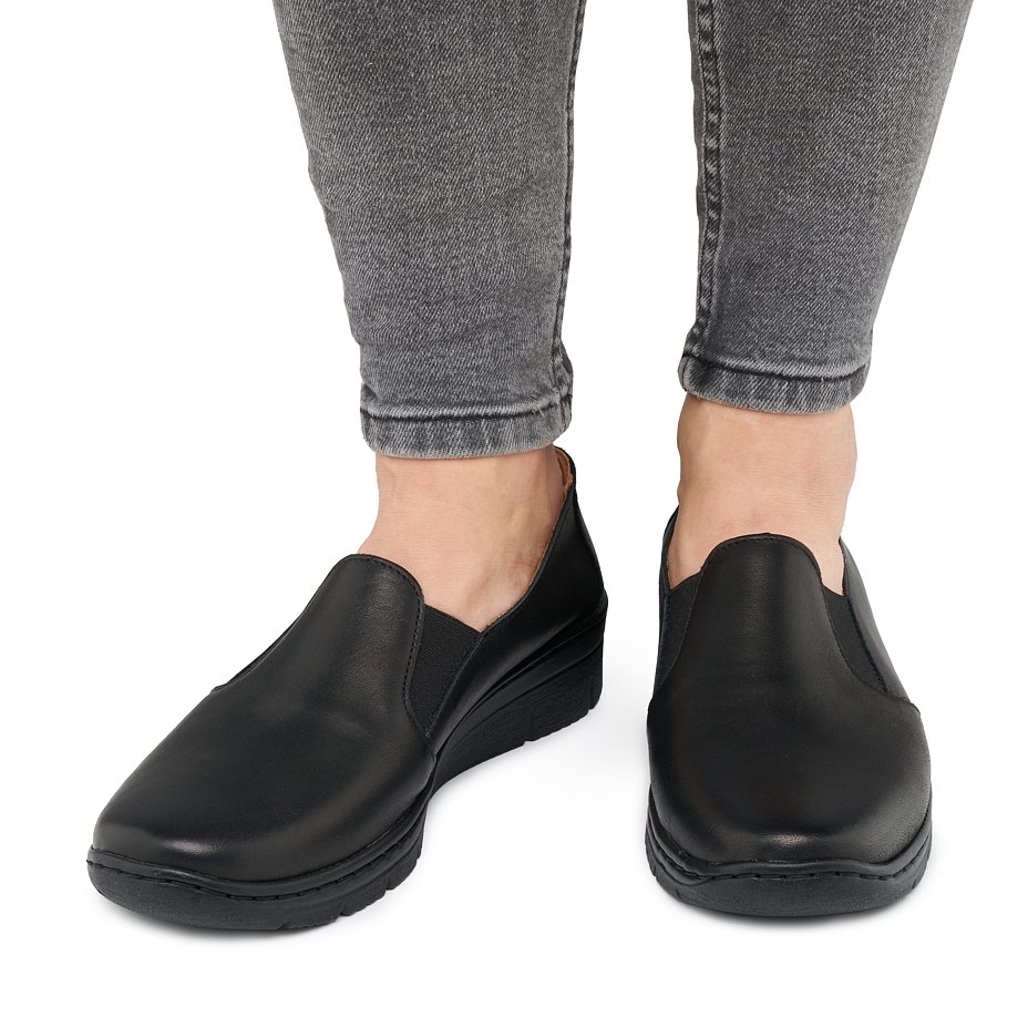 Women’s Andrea Leather Loafers Black