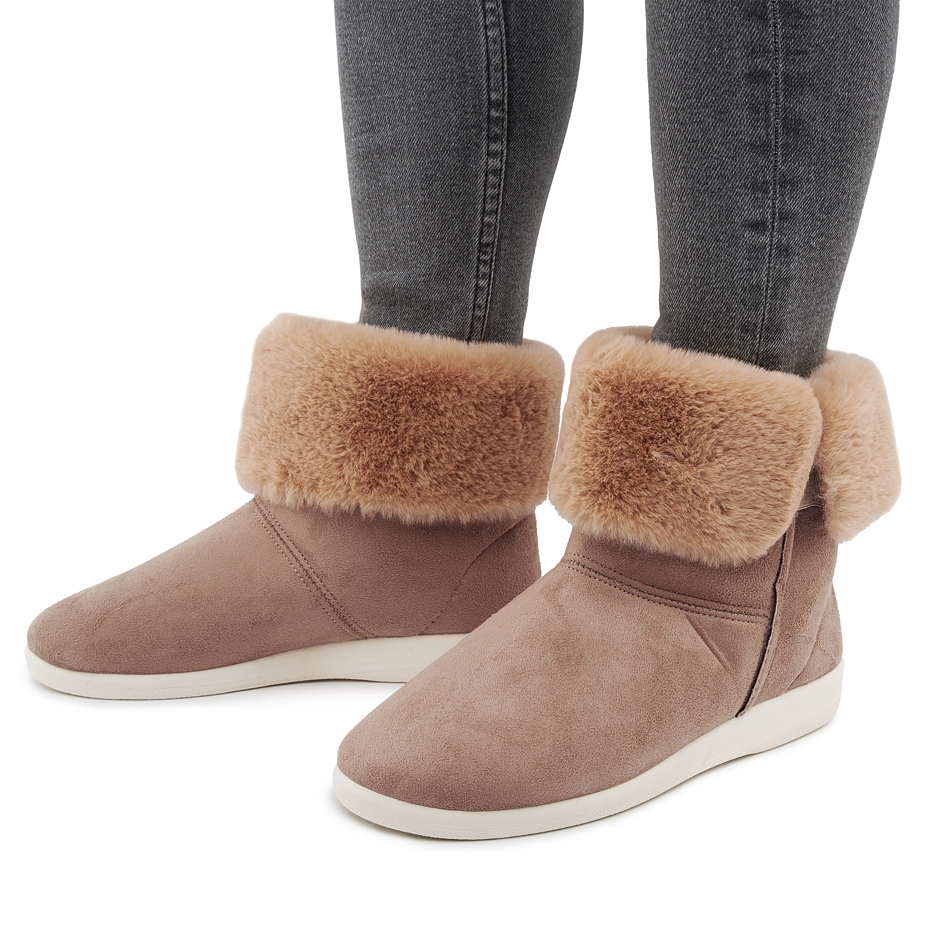 Women's valenki with sheep wool Lucie, light brown