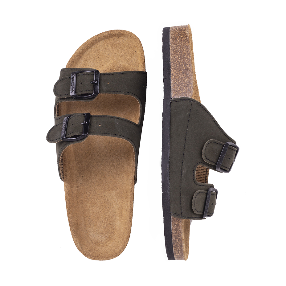 Men's anatomical cork slippers Alex Green