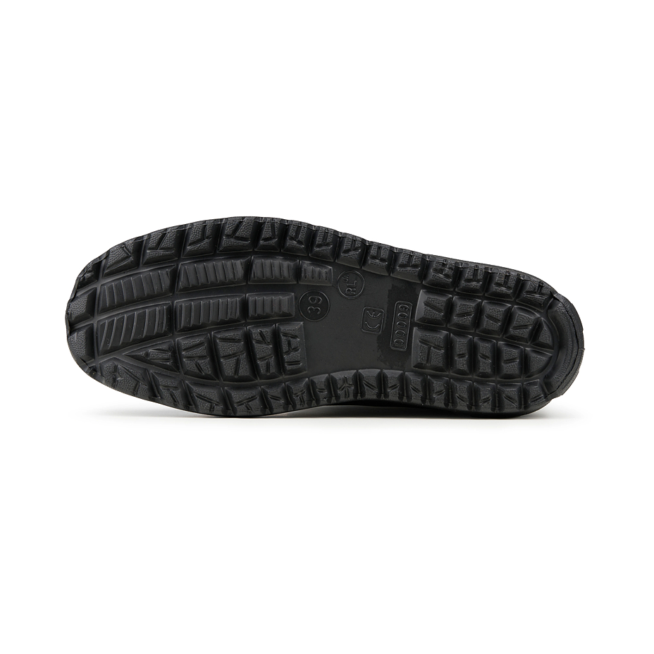 Women's high wellies with wool insole black