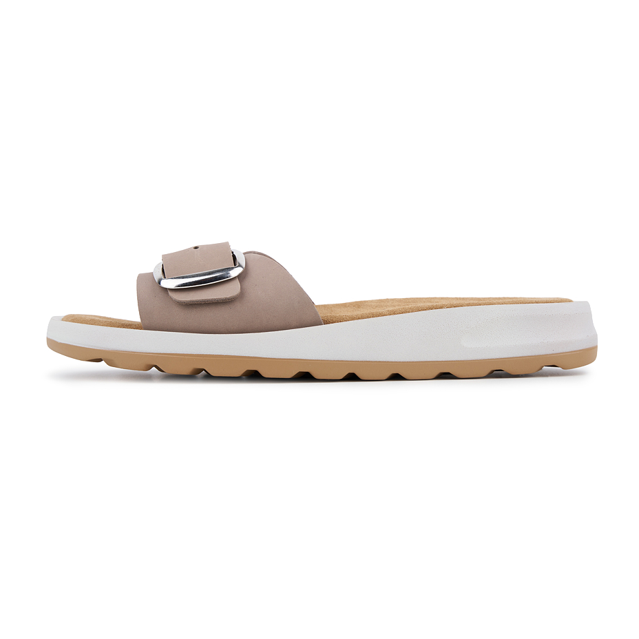 Women's leather slippers Maura, beige