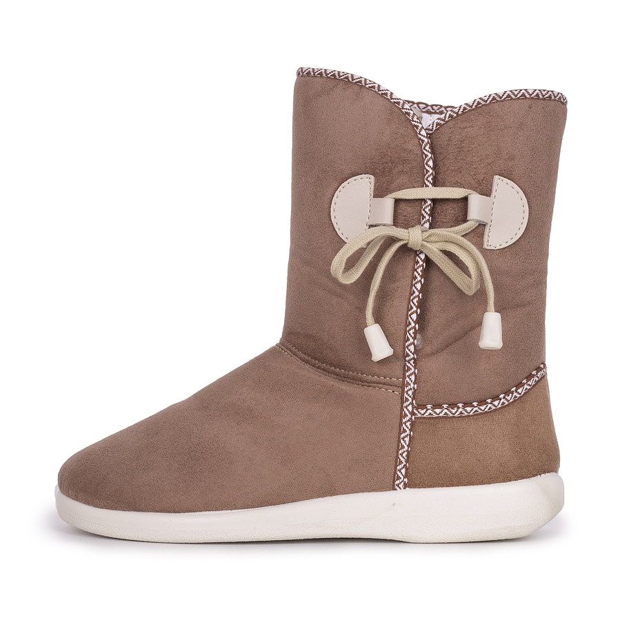 Women's Winter Boots with Wool Lining Light Brown
