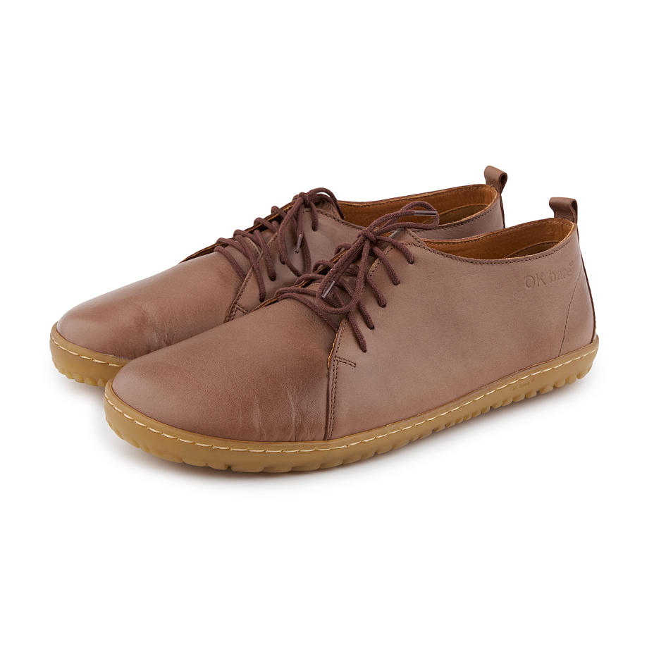 Men’s Oleg Leather Barefoot Shoes Brown
