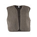 Women's wool vest Camila, grey-brown