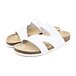 Women's anatomical cork slip-on shoes Lola white
