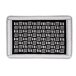Cotton Bathroom Mat with Pattern Gray
