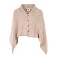 Wool Poncho Brown
